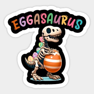 Eggasaurus Easter Egg Dinosaur Funny Animals Sticker